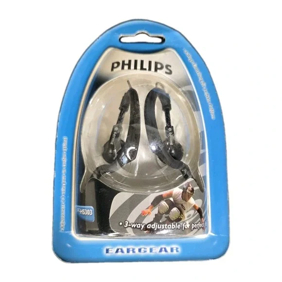 Philips SBC-HS303 Over The Ear Earbuds Headphones 3-Way Wired Plug In SEALED - Picture 1 of 4